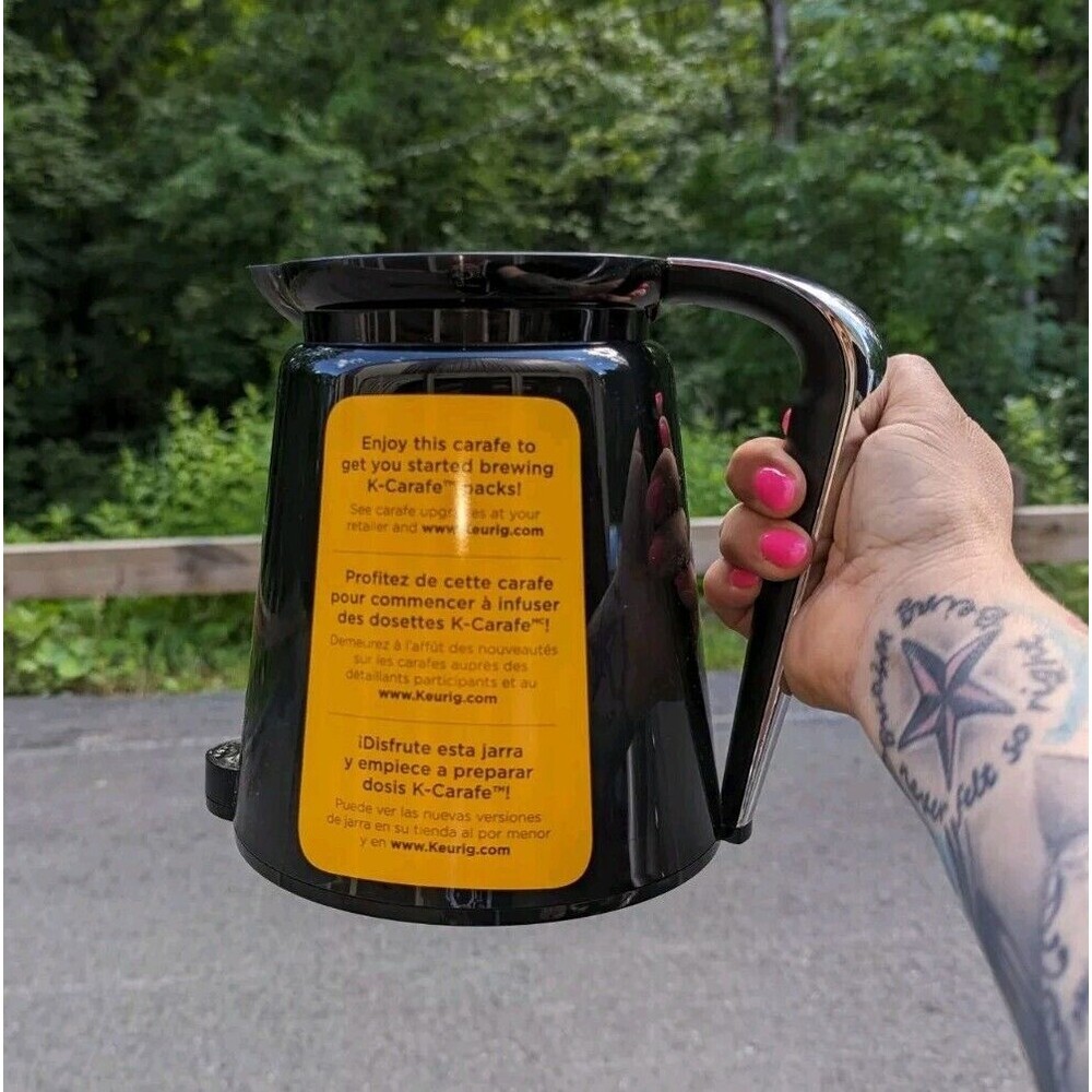 Keurig 2.0 K-cup Carafe Coffee Pitcher Insulated Replacement Tea Pot Black USED